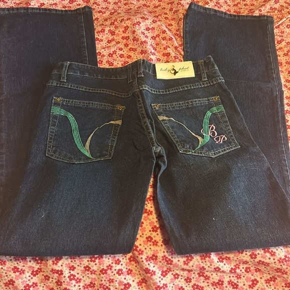 Baby Phat Dark Blue Flare Jeans - 5 - Picture 5 of 5